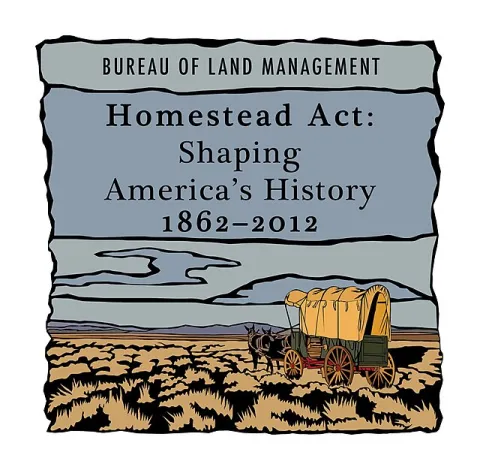 Image from: https://commons.wikimedia.org/wiki/File:Homestead_Act_01_(7268337922).jpg